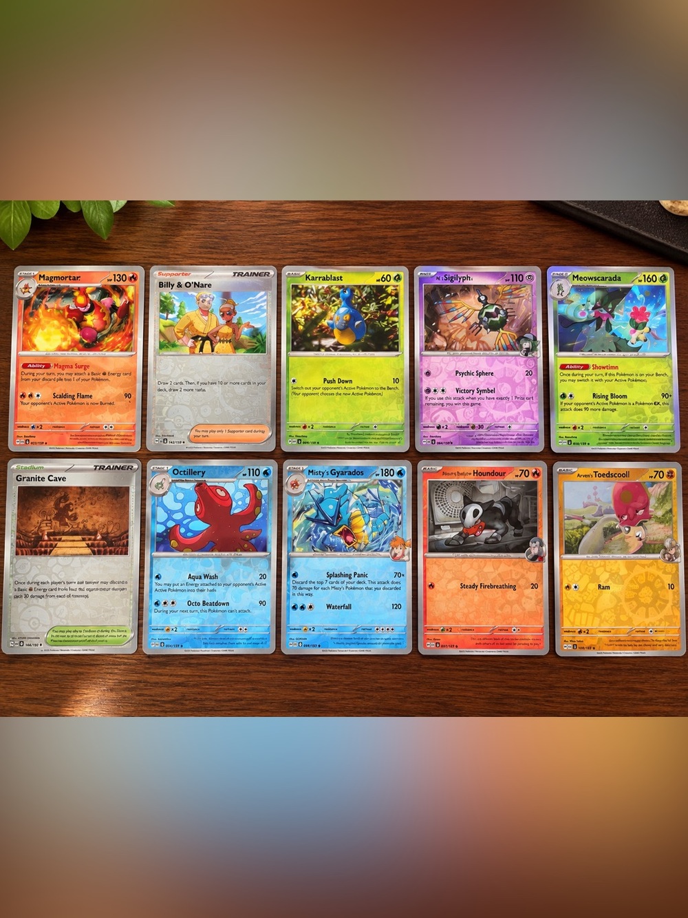 Pokémon TCG 10 Card Holo Reverse Holo Lot Journey Together Destined Rivals
